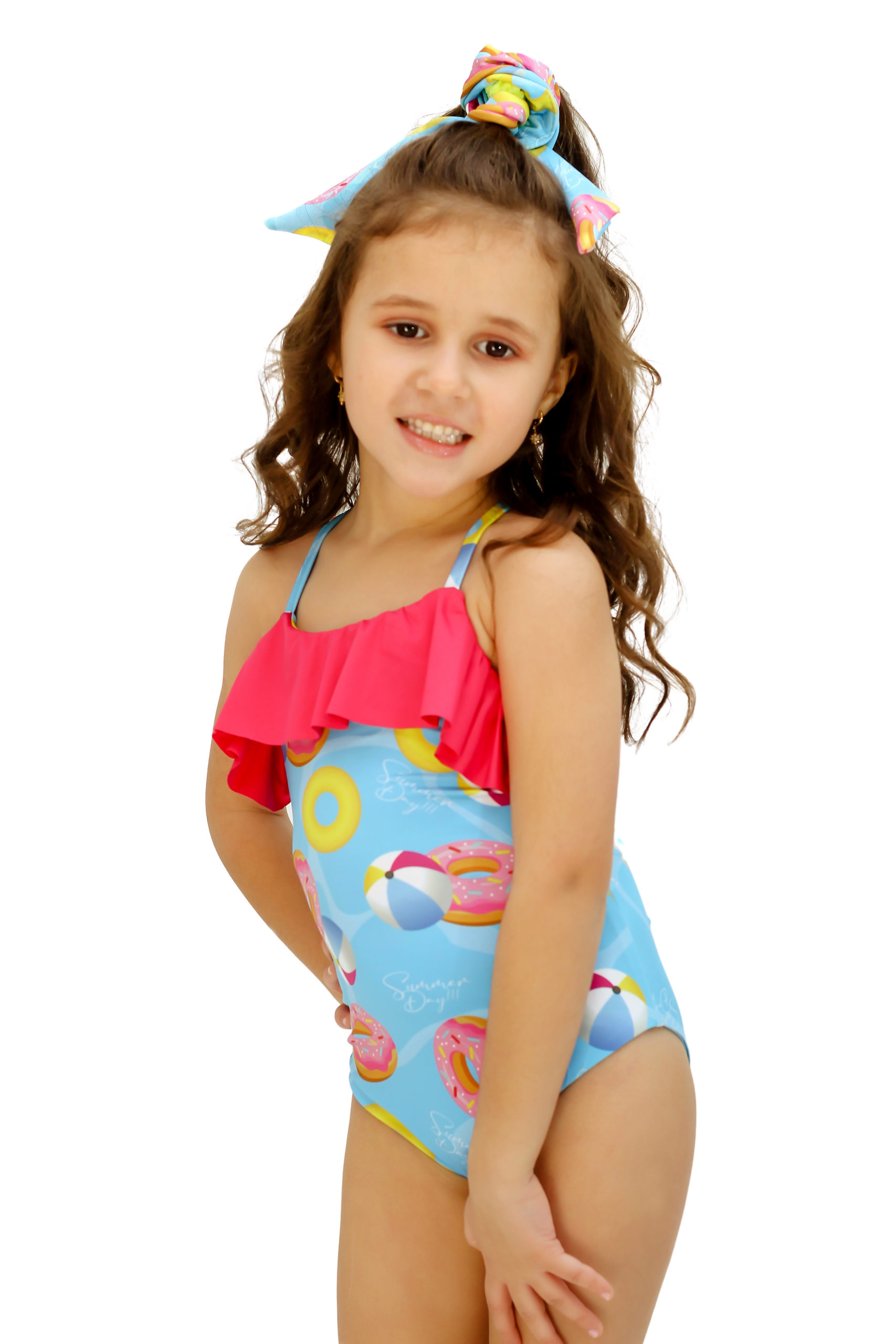 Maiô Tricae Infantil Pool Party Rosa - Compre Agora