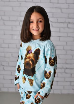 Pijama Infantil Malha Personalizado - Pet