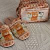 Necessaire Dupla Personalizada + Pantufa - Vida de Gato