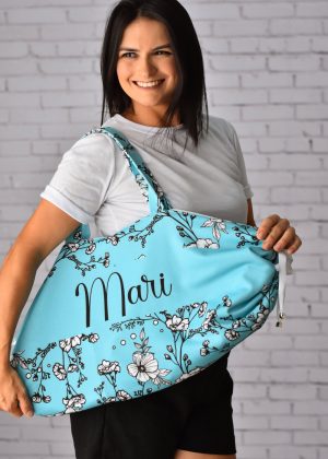 Bolsa/Toalha Grinalda Azul