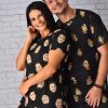 Combo Pijama Casal Curto Personalizado com Foto - Preto