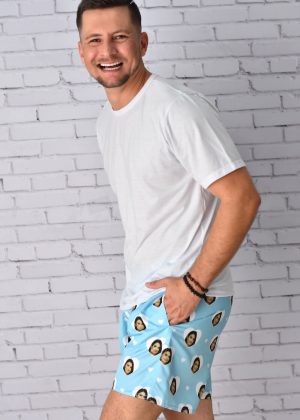 Com Foto - Azul Claro