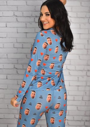 Pijama Feminino Jersey Denim