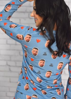 Pijama Feminino Jersey Denim