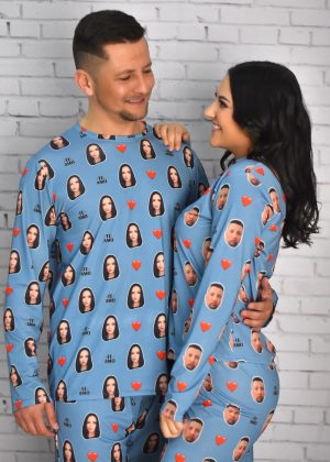 Pijama Casal Jersey Denim