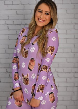 Pijama Jersey Lilás