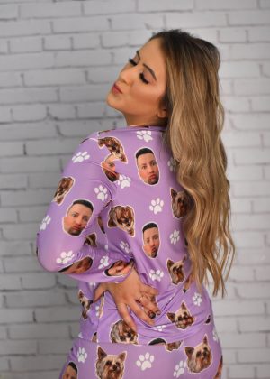 Pijama Jersey Lilás