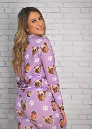 Pijama Jersey Lilás