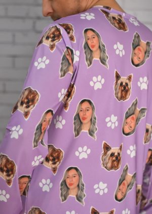 Pijama Masculino Jersey Lilás