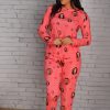 Pijama Feminino Jersey Rosa