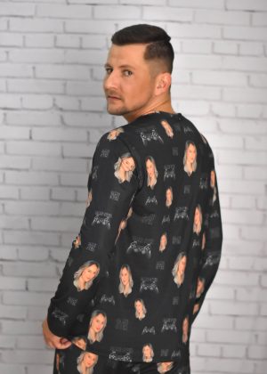 Pijama Masculino Jersey Preto Gamer