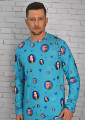 Pijama Masculino Jersey Azul