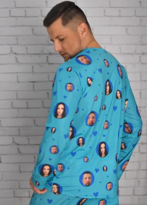 Pijama Masculino Jersey Azul