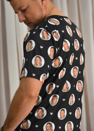 Pijama Masculino Jersey Preto Tradicional