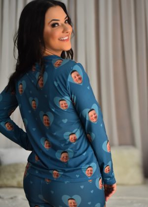 Pijama Feminino Jersey Azul Petróleo