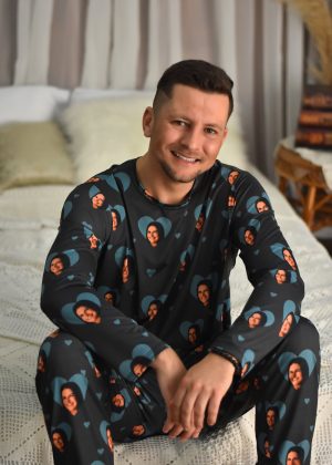 Pijama Masculino Jersey Cinza Escuro