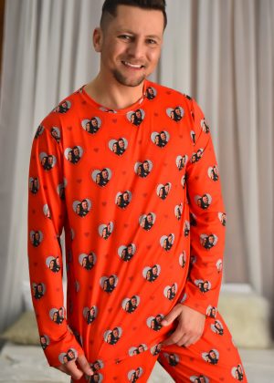 Pijama Masculino Jersey Vermelho