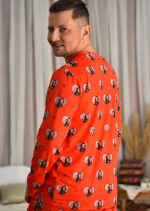 Pijama Masculino Jersey Vermelho