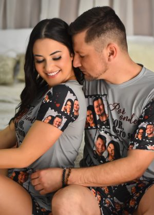 Pijama Casal Jersey Filme