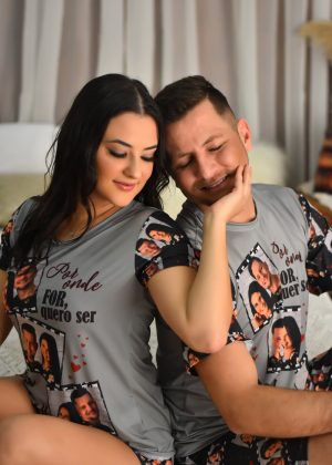 Pijama Casal Jersey Filme