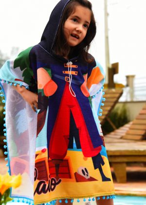 Toalha Poncho Pirata