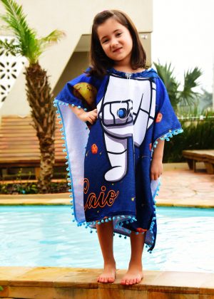 Toalha Poncho Astronauta