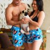 Combo Short Casal Pet Turquesa