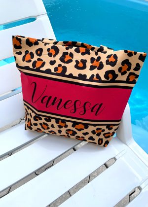 Bolsa Personalizada Onça pintada Pink