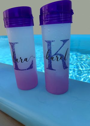 Garrafa Acqua Bio Degradê Roxa