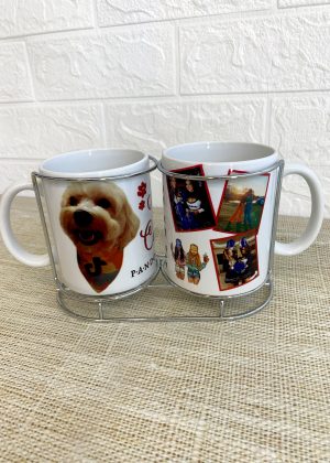 Combo Duo Canecas Com Suporte