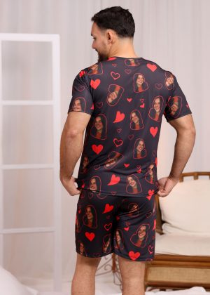 Preto Detalhes Vermelhos