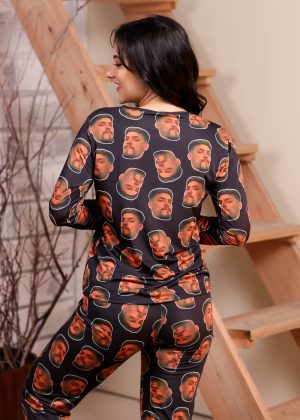 Pijama Feminino Preto